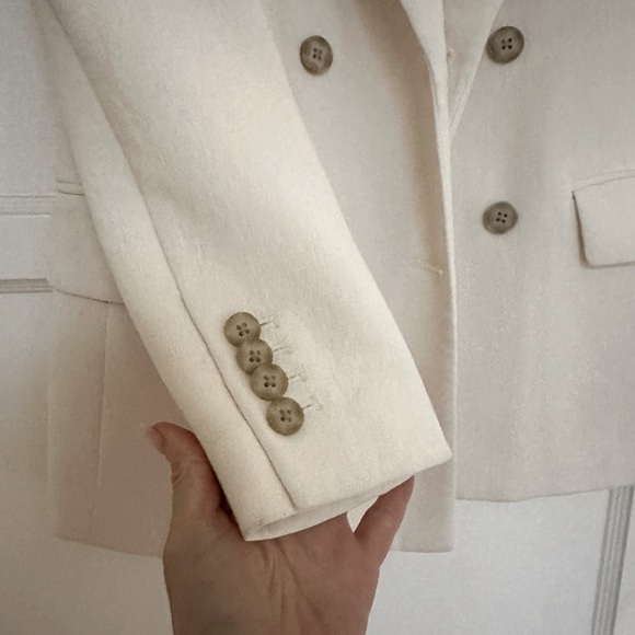 NWOT Aritzia Cherrelle Blazer light birch ( ivory) oversized look Wilfred - Picture 14 of 17